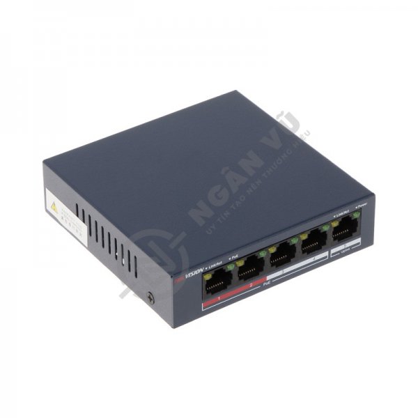 Switch mạng PoE 5 cổng DS-3E0105P-E/M(B)